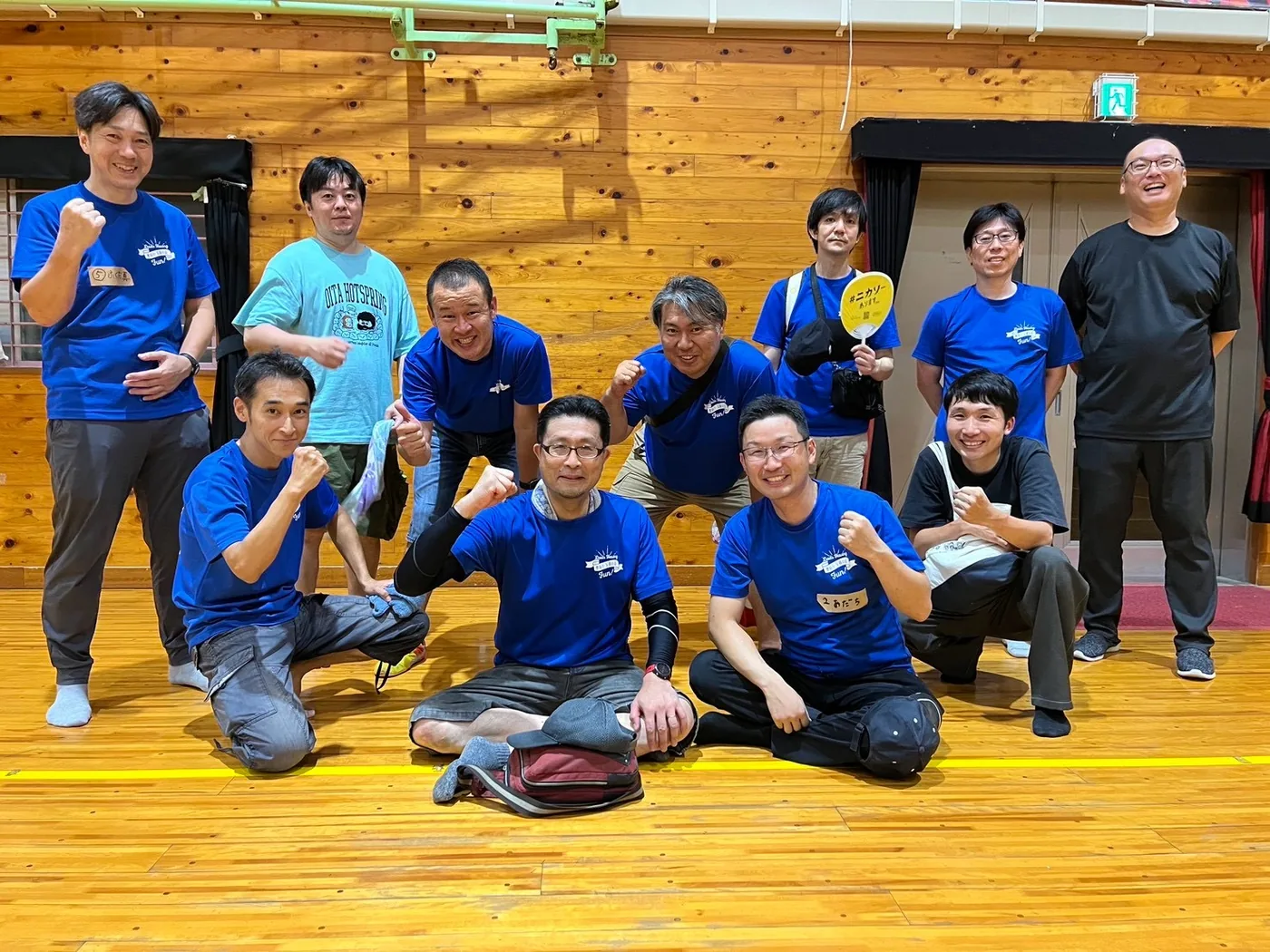 ふれあいキャンプでの集合写真